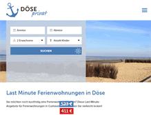 Tablet Screenshot of doese-privat.de